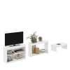 39" White Solid Console Table