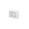 39" White Solid Console Table