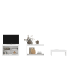39" White Solid Console Table