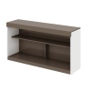 51" Light Gray And White Solid Console Table