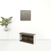 51" Light Gray And White Solid Console Table