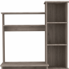 39" Light Gray Wood Writing Desk and Bookshelf Set