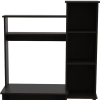 40" Black Wood Writing Desk and Bookshelf Set