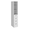12" White Wood Freestanding Bathroom Vanity And Four Drawers