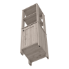 16" Light Gray Wood Freestanding Single Door Bathroom Vanity