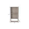 18" Light Gray Wood Floating Single Door Bathroom Vanity And Medicine Cabinet With Mirror