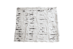 50" X 60" Black And White Rabbit Fur Plush Throw Blanket
