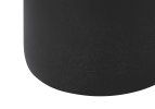 24" Black Ceramic Round Table Lamp With Beige Drum Shade