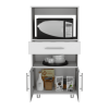 48" White Wood Pantry Or Storage Closet