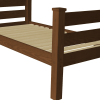 Brown Solid Wood Twin Bed Frame