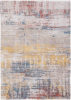 9' X 13' White Abstract Non Skid Area Rug