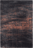 9' X 13' Black and Gold Abstract Non Skid Area Rug