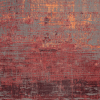 9' X 13' Red and Gray Abstract Non Skid Area Rug