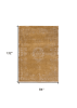 8' X 11' Orange and White Medallion Non Skid Area Rug