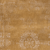 9' X 13' Orange and White Medallion Non Skid Area Rug