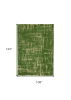 9' X 13' Green Abstract Non Skid Area Rug