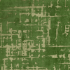 9' X 13' Green Abstract Non Skid Area Rug