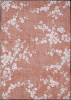 8' X 11' Red and White Oriental Non Skid Area Rug