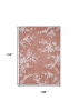 8' X 11' Red and White Oriental Non Skid Area Rug