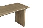 55" Brown Solid Wood Dining Bench