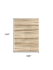 9' X 12' Beige and Brown Wool Abstract Stripe Hand Loomed Area Rug