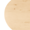 54" Natural Solid Wood Oval Solid Coffee Table