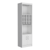71" White Wood Bar Cabinet With Two Doors