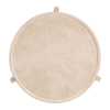 30" Natural Genuine Marble and Marble Round Coffee Table