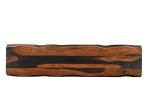 75" Brown Solid Wood Live Edge Dining Bench