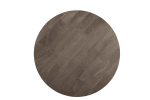 36" Brown Solid Wood Round Coffee Table