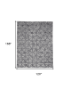 10' X 14' Gray Wool Geometric Hand Knotted Area Rug