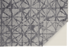 10' X 14' Gray Wool Geometric Hand Knotted Area Rug