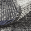 9' X 13' Gray and Ivory Wool Geometric Hand Knotted Area Rug
