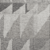 9' X 13' Gray and Ivory Wool Geometric Hand Knotted Area Rug