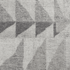12' X 15' Gray and Ivory Wool Geometric Hand Knotted Area Rug