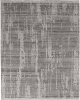 8' X 12' Gray and Ivory Wool Abstract Hand Knotted Worn Faded Area Rug
