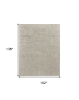 8' X 12' Tan and Ivory Wool Hand Knotted Area Rug