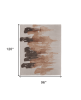 8' X 10' Tan Brown and Orange Abstract Hand Tufted Area Rug