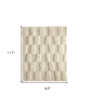 8' X 10' Ivory Wool Geometric Hand Woven Area Rug