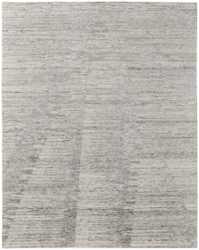 8' X 10' Blue and Gray Abstract Hand Tufted Area Rug