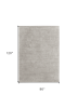 8' X 10' Gray and Ivory Abstract Hand Woven Worn Faded Area Rug