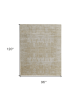 8' X 10' Yellow and Ivory Abstract Hand Woven Area Rug