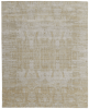 8' X 10' Yellow and Ivory Abstract Hand Woven Area Rug