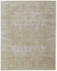 8' X 10' Yellow and Ivory Abstract Hand Woven Area Rug