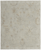 8' X 10' Gray and Brown Wool Floral Hand Knotted Area Rug