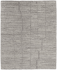 6' X 9' Taupe and Gray Abstract Hand Woven Worn Faded Area Rug