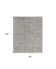 6' X 9' Taupe and Gray Abstract Hand Woven Worn Faded Area Rug