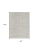 6' X 9' Gray and Ivory Abstract Hand Woven Worn Faded Area Rug