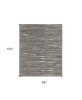 6' X 9' Gray Ivory and Taupe Abstract Hand Woven Area Rug