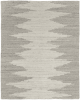 6' X 9' Gray and Ivory Ombre Hand Woven Area Rug
